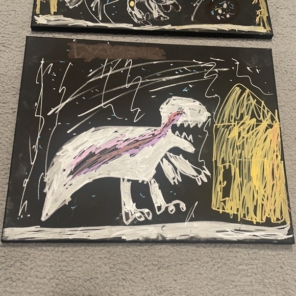 The wild dinosaurs canvas art wall - Picture 4 of 7